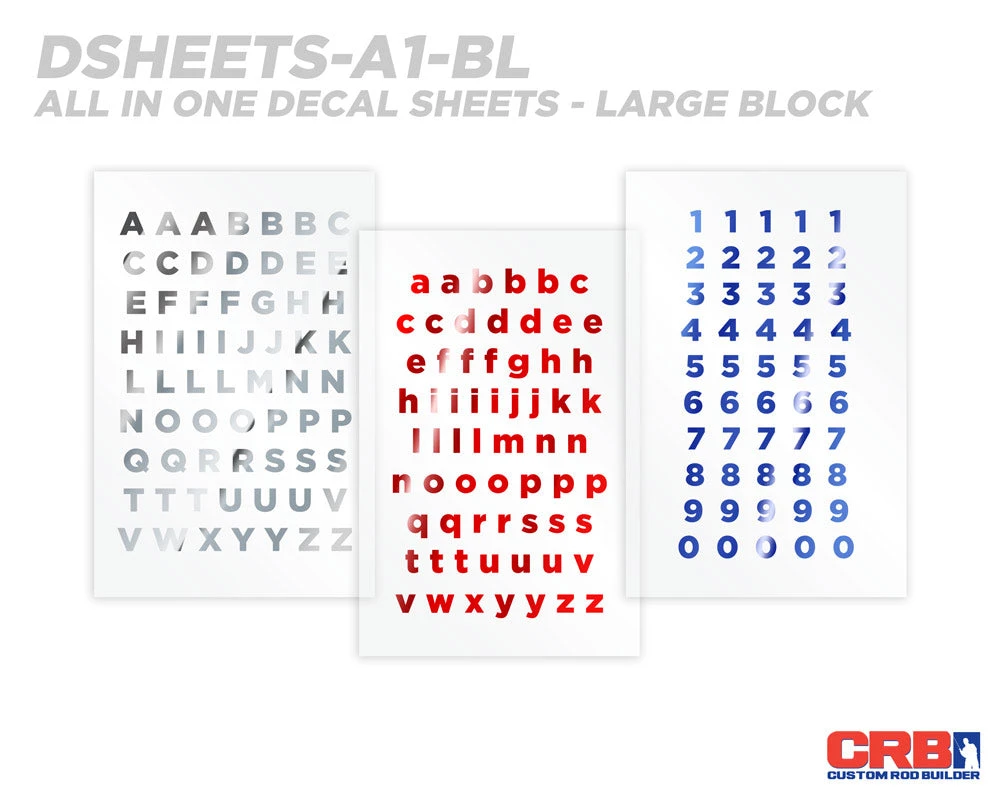 CRB All-in-One Number & Alphabet Rod Decal Kit - Peel & Stick Letters Supplies 5 CRB All-in-One Number & Alphabet Rod Decal Kit - Peel & Stick Letters Supplies