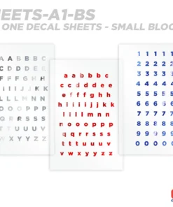 CRB All-in-One Number & Alphabet Rod Decal Kit - Peel & Stick Letters Supplies 23 CRB All-in-One Number & Alphabet Rod Decal Kit - Peel & Stick Letters Supplies