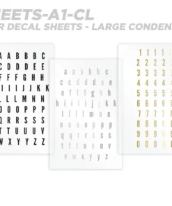 CRB All-in-One Number & Alphabet Rod Decal Kit - Peel & Stick Letters Supplies 24 CRB All-in-One Number & Alphabet Rod Decal Kit - Peel & Stick Letters Supplies