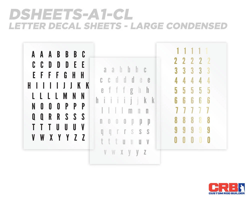 CRB All-in-One Number & Alphabet Rod Decal Kit - Peel & Stick Letters Supplies 8 CRB All-in-One Number & Alphabet Rod Decal Kit - Peel & Stick Letters Supplies