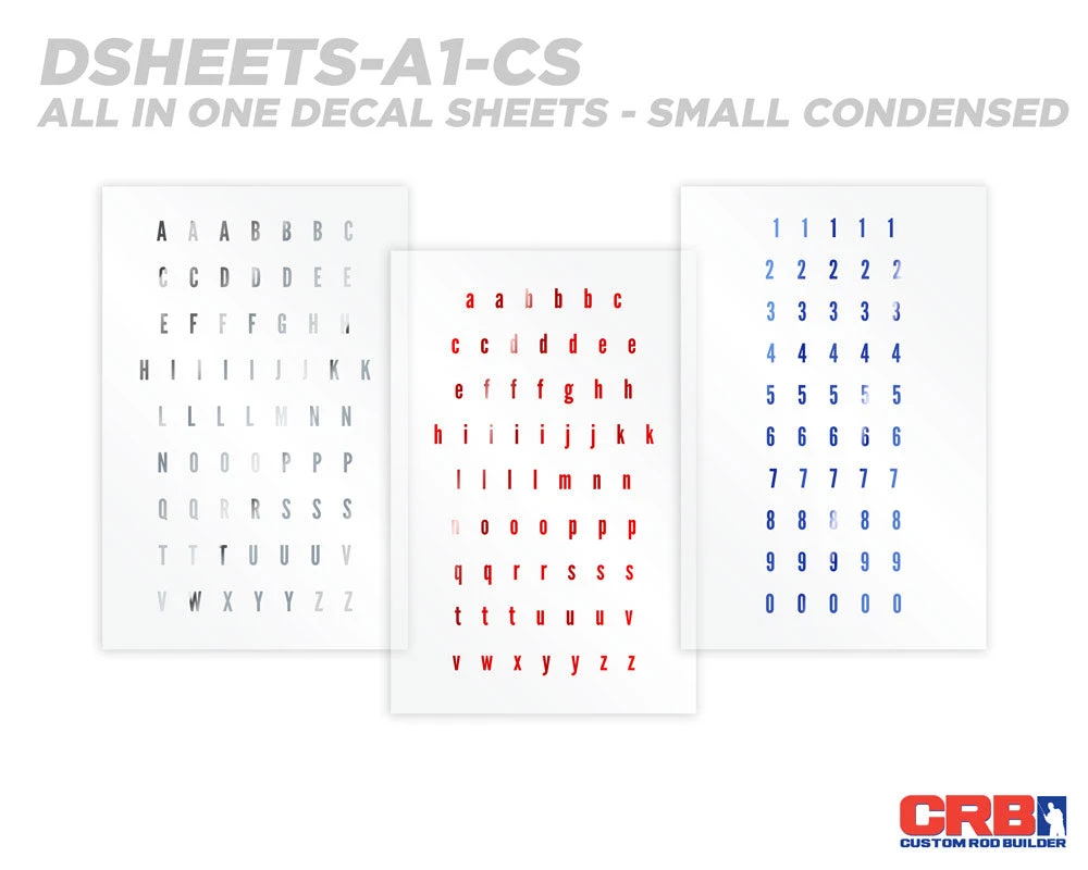 CRB All-in-One Number & Alphabet Rod Decal Kit - Peel & Stick Letters Supplies 11 CRB All-in-One Number & Alphabet Rod Decal Kit - Peel & Stick Letters Supplies