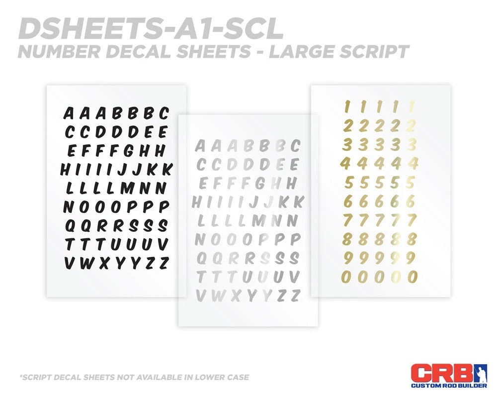 CRB All-in-One Number & Alphabet Rod Decal Kit - Peel & Stick Letters Supplies 12 CRB All-in-One Number & Alphabet Rod Decal Kit - Peel & Stick Letters Supplies