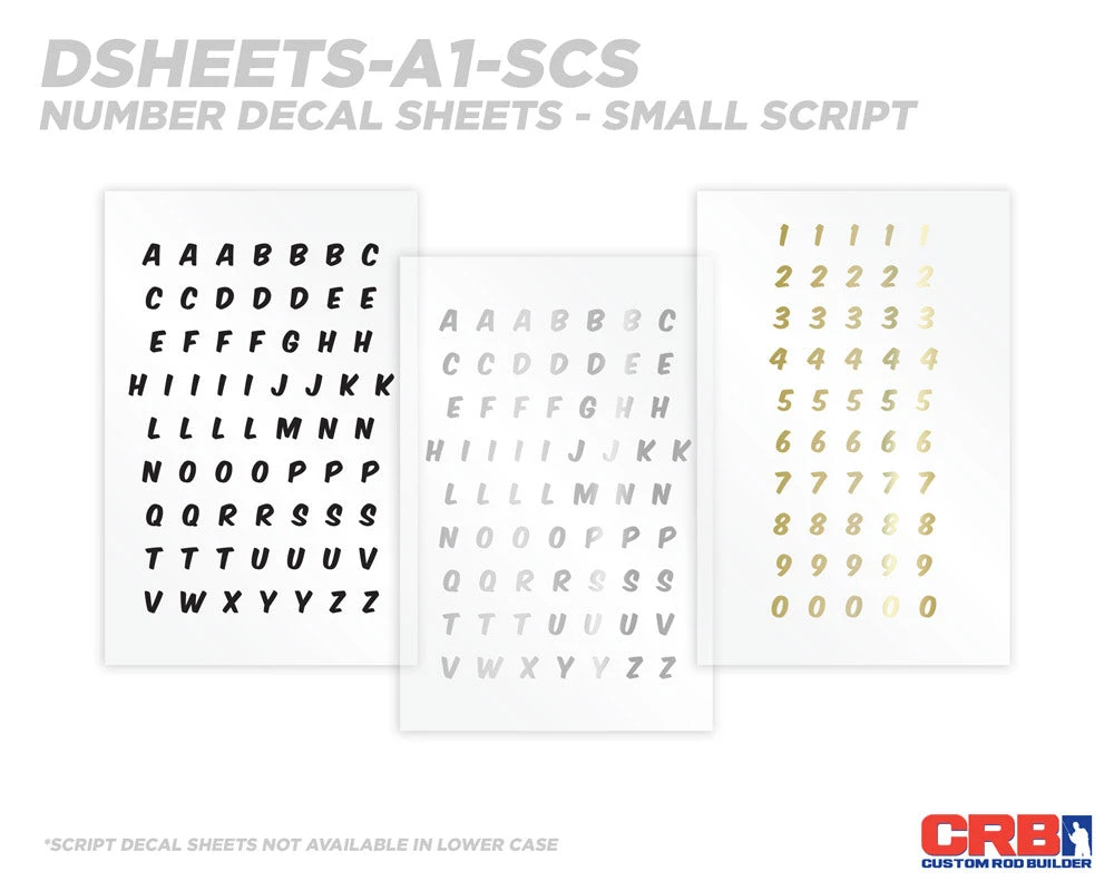 CRB All-in-One Number & Alphabet Rod Decal Kit - Peel & Stick Letters Supplies 14 CRB All-in-One Number & Alphabet Rod Decal Kit - Peel & Stick Letters Supplies