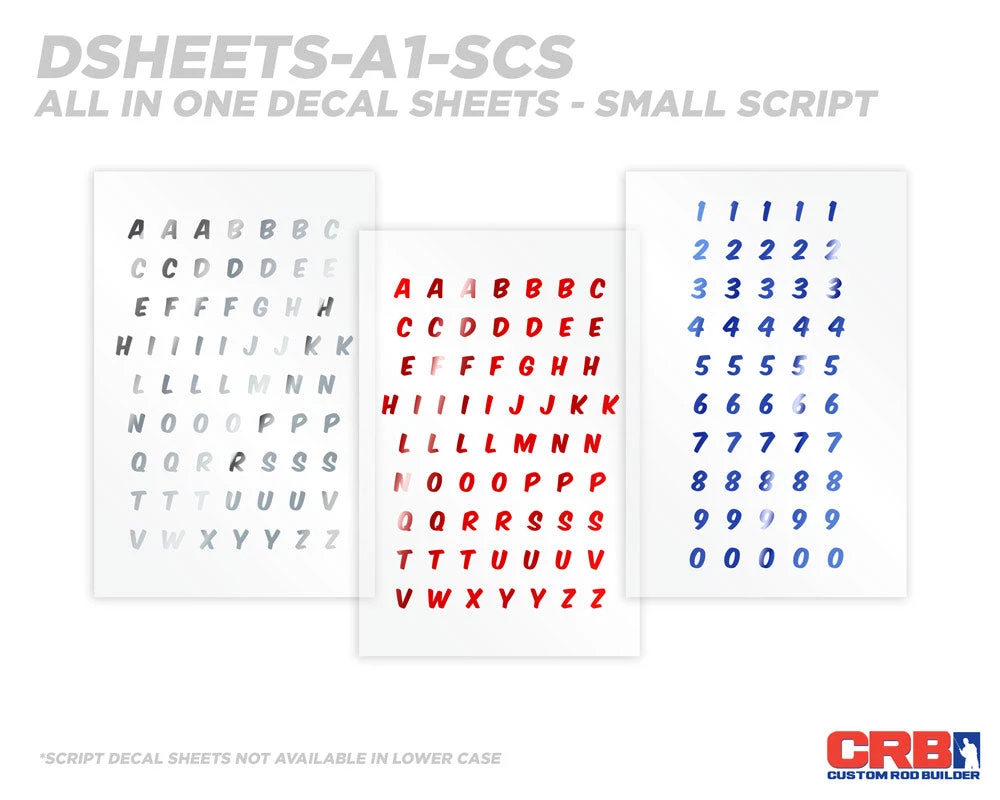 CRB All-in-One Number & Alphabet Rod Decal Kit - Peel & Stick Letters Supplies 15 CRB All-in-One Number & Alphabet Rod Decal Kit - Peel & Stick Letters Supplies