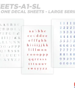 CRB All-in-One Number & Alphabet Rod Decal Kit - Peel & Stick Letters Supplies 33 CRB All-in-One Number & Alphabet Rod Decal Kit - Peel & Stick Letters Supplies