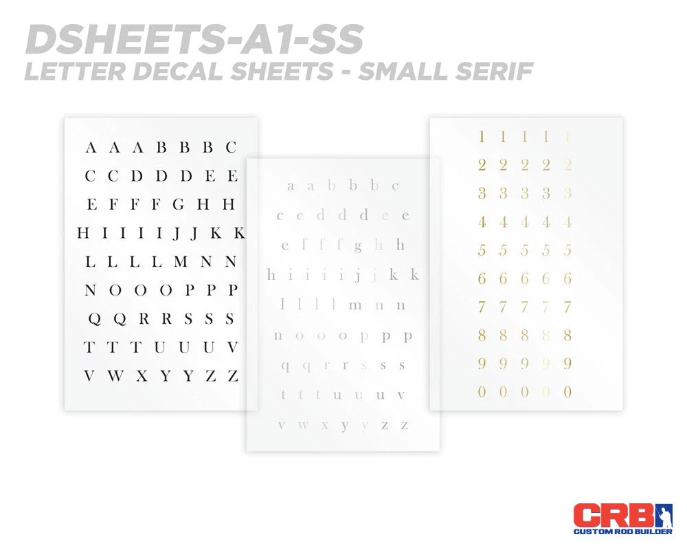 CRB All-in-One Number & Alphabet Rod Decal Kit - Peel & Stick Letters Supplies 18 CRB All-in-One Number & Alphabet Rod Decal Kit - Peel & Stick Letters Supplies