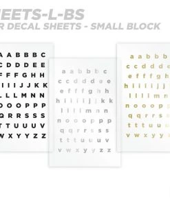 CRB Alphabet Rod Decals - Peel & Stick Letters