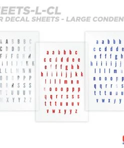 CRB Alphabet Rod Decals - Peel & Stick Letters