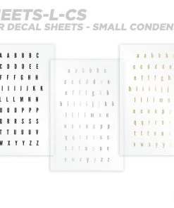 CRB Alphabet Rod Decals - Peel & Stick Letters