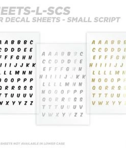 CRB Alphabet Rod Decals - Peel & Stick Letters