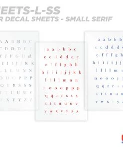 CRB Alphabet Rod Decals - Peel & Stick Letters