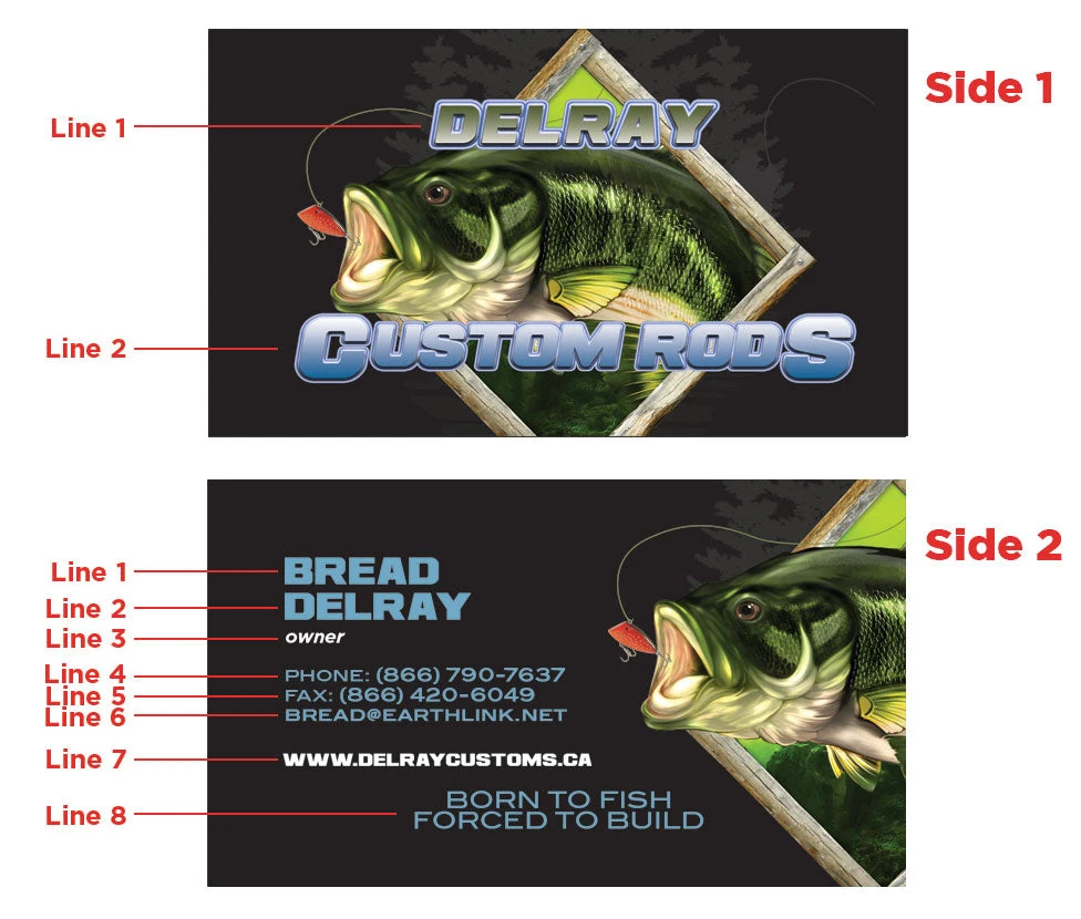 Mud Hole Custom Business Cards: Largemouth Bass Chasing Lure Gear 4 Mud Hole Custom Business Cards: Largemouth Bass Chasing Lure Gear