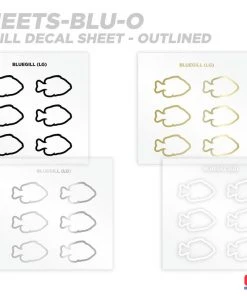 CRB Bluegill Silhouette Rod Decals - Peel & Stick