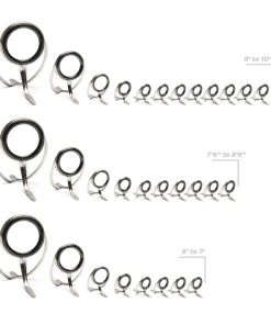 Components CRB Heavy Duty Spinning Rod Guide Kits 9 Components CRB Heavy Duty Spinning Rod Guide Kits