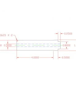 CRB Center Pin Cork Rear Grip, 5" Super Grade Components