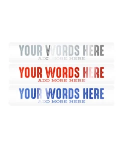 Mud Hole Customizable Designer Rod Decals - Letterpress