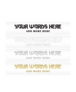 Mud Hole Supplies Customizable Designer Rod Decals - Sharp