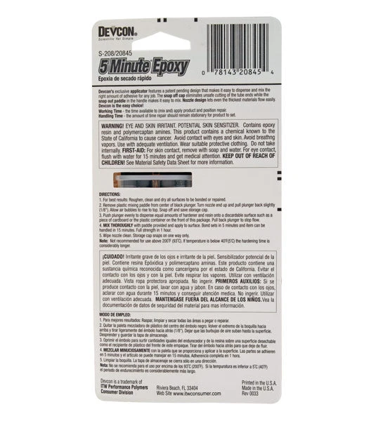 Devcon 5-Minute Epoxy 4 Devcon 5-Minute Epoxy
