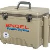 Engel USA Engel 19 Qt. Cooler/Dry Box With Rod Holders - Tan