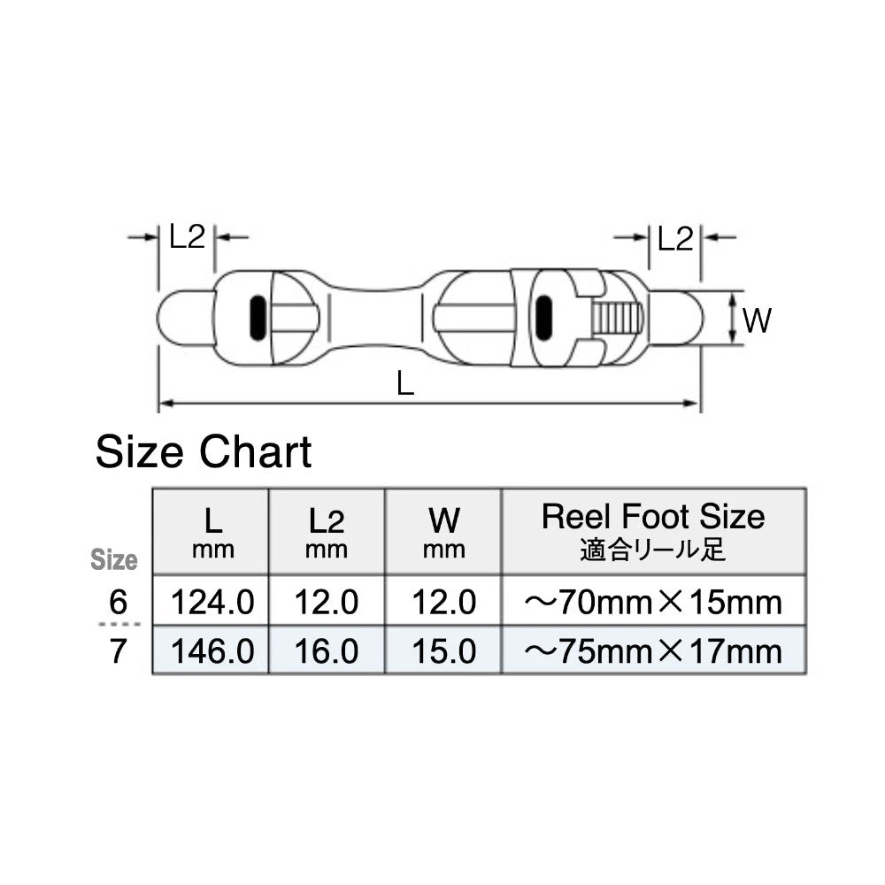 Fuji LS Plate Type Reel Seats Components 5 Fuji LS Plate Type Reel Seats Components