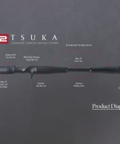 American Tackle Co. G2 Tsuka Carbon Handle System Kit For Casting Rods