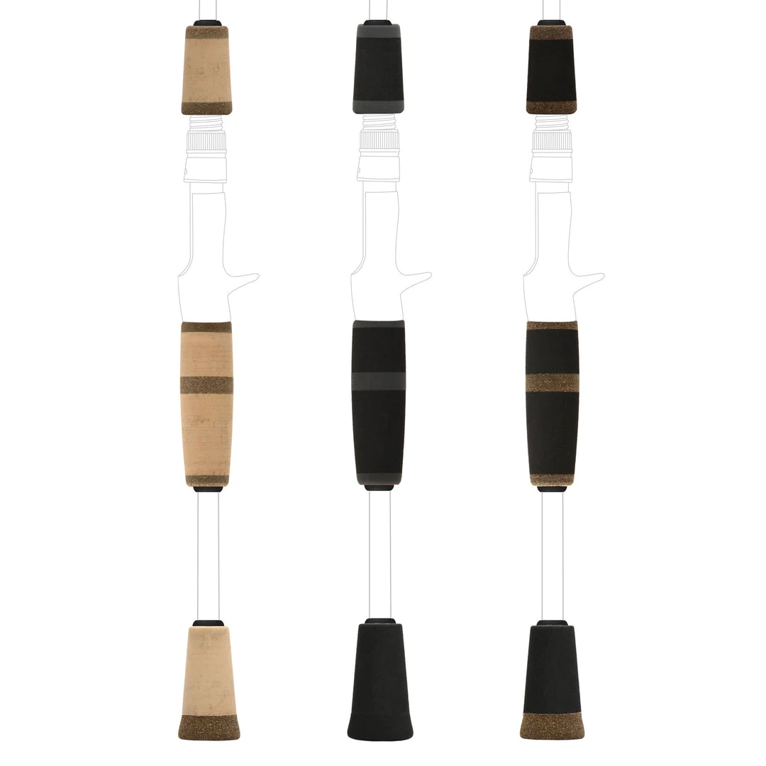 CRB Components 2-Tone Split Grip Kits For Casting Rods 3 CRB Components 2-Tone Split Grip Kits For Casting Rods