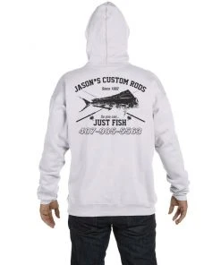 Mud Hole Gear Custom Hoodie: Vintage Distressed Fish And Rods