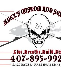 Mud Hole Custom Hoodie: Skull With Crossing Rods