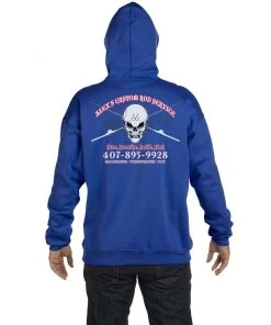 Mud Hole Custom Hoodie: Skull With Crossing Rods 14 Mud Hole Custom Hoodie: Skull With Crossing Rods