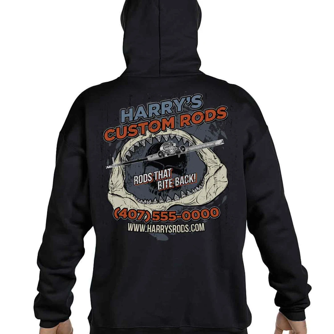 Mud Hole Custom Hoodie: Shark Jaws 3 Mud Hole Custom Hoodie: Shark Jaws