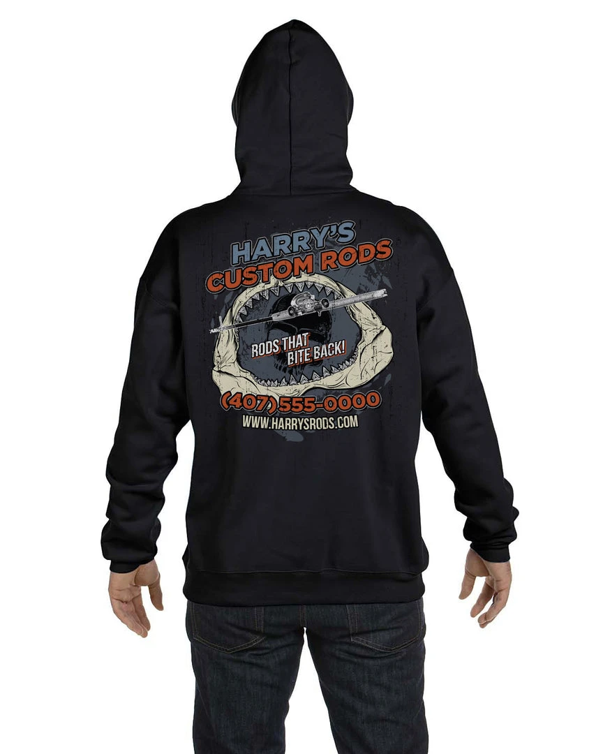 Mud Hole Custom Hoodie: Shark Jaws 6 Mud Hole Custom Hoodie: Shark Jaws