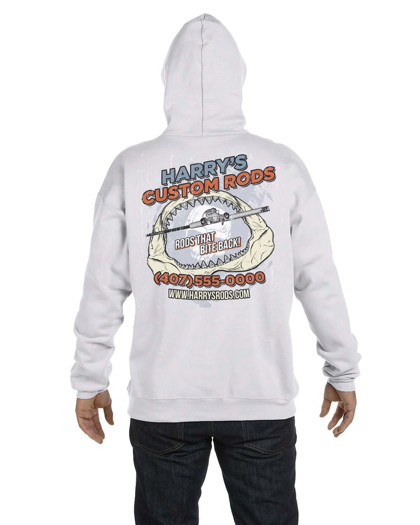 Mud Hole Custom Hoodie: Shark Jaws 10 Mud Hole Custom Hoodie: Shark Jaws