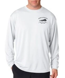Mud Hole Gear Long-Sleeve Mesh Performance Tee: Vintage Distressed Fish And Rods 13 Mud Hole Gear Long-Sleeve Mesh Performance Tee: Vintage Distressed Fish And Rods