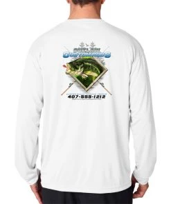 Mud Hole Long-Sleeve Mesh Performance Tee: Largemouth Bass Chasing Lure 10 Mud Hole Long-Sleeve Mesh Performance Tee: Largemouth Bass Chasing Lure