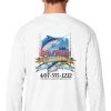 Mud Hole Long-Sleeve Mesh Performance Tee: Assorted Saltwater Gamefish
