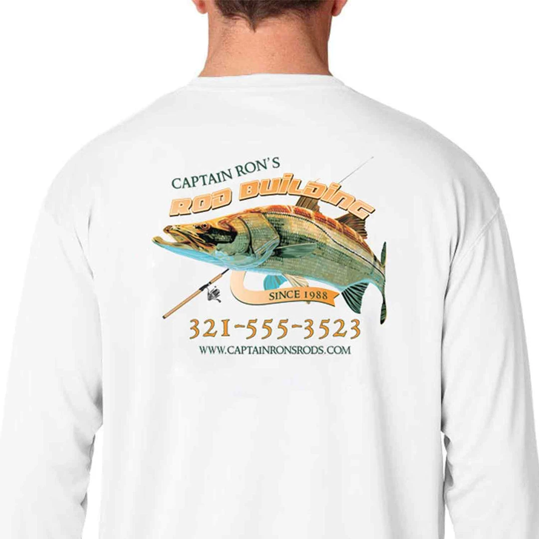 Mud Hole Custom Long-Sleeve Mesh Performance Tee: Emerging Snook 3 Mud Hole Custom Long-Sleeve Mesh Performance Tee: Emerging Snook