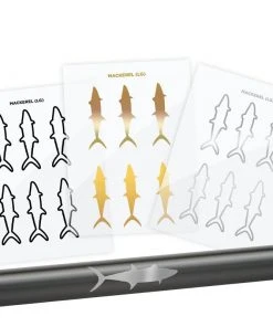 CRB Mackerel Silhouette Rod Decals - Peel & Stick Supplies