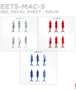 CRB Mackerel Silhouette Rod Decals - Peel & Stick Supplies