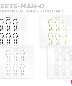 CRB Mahi Mahi Silhouette Rod Decals - Peel & Stick Supplies