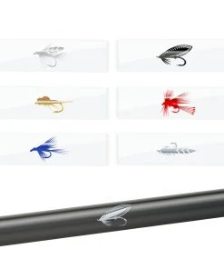 CRB Supplies Monochrome Fly Pattern Rod Decals