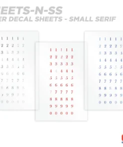 CRB Numeric Rod Decals - Peel & Stick Numbers