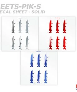 CRB Pike Silhouette Rod Decals - Peel & Stick