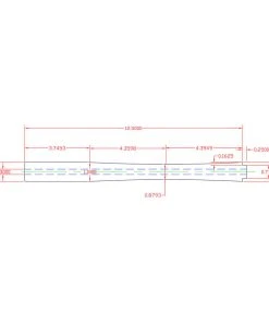 CRB Components 13" Tapered Cork Rear Grip, Super Grade 5 CRB Components 13