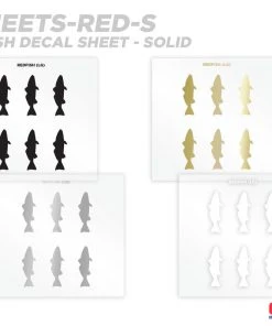 CRB Redfish Silhouette Rod Decals - Peel & Stick