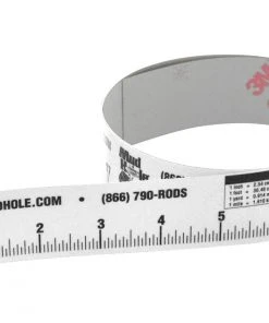 Mud Hole Measuring Tools Rod Builder's Adhesive-Backed Measuring Tape & Conversion Chart