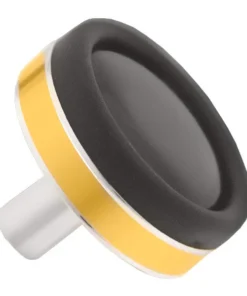 CRB Rubber Butt Cap With Designer Aluminum Trim Components 13 CRB Rubber Butt Cap With Designer Aluminum Trim Components