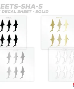 CRB Shark Silhouette Rod Decals - Peel & Stick Supplies