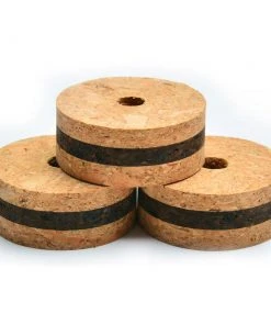 CRB 1/3 Stacked Burl - 1/2" X 1/4" Hole - Natural/Burnt/Natural