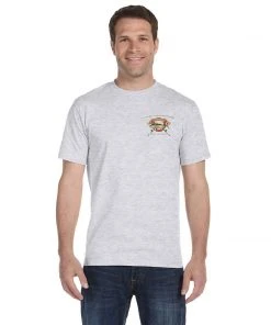 Mud Hole Custom T-Shirt: Life Ring With Crossing Rods Gear