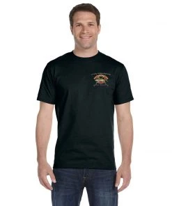 Mud Hole Custom T-Shirt: Life Ring With Crossing Rods Gear